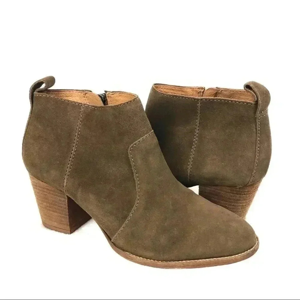 Madewell Brenner Suede Ankle Booties